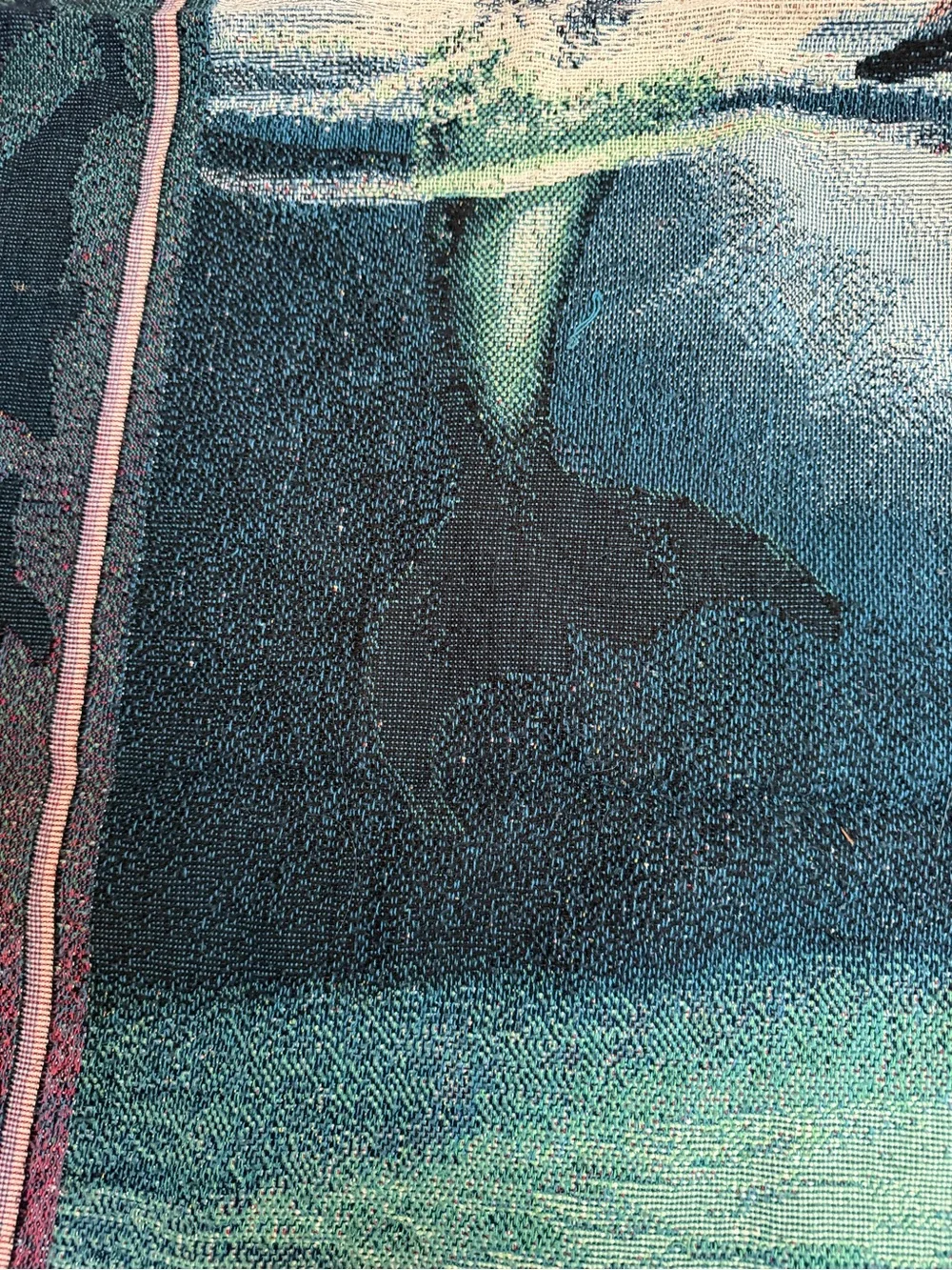 Vintage Dolphin Tapestry Throw Blanket